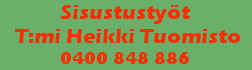 Sisustustyöt T:mi Heikki Tuomisto logo